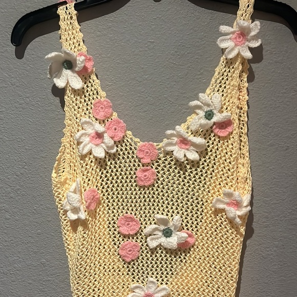 For Love and Lemons Corie Crochet Floral Maxi Dress - Picture 7 of 15